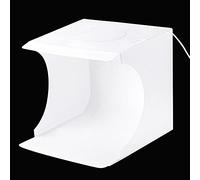 Akozon Kit da Studio Fotografico Mini Lightbox Pieghevole per Piccoli Oggetti, Pannelli Portatili, Scatola Morbida con Panni di Sfondo