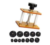 Akozon Kit di Strumenti per la Sostituzione della Chiusura della Cassa Posteriore Professionale con Set di Presse per Orologi con 12 Matrici di Precisione per la Riparazione dell'orologio (Modello 1)