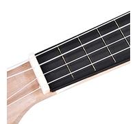 Akozon Kit Fai da Te per Ukulele a 4 Corde in Tiglio da 21 Pollici Crea il Tuo Strumento Musicale Dal Design a Cuore (Petali di fiori)