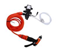 Akozon Kit Pompa Idropulitrice Portatile da 12 V Kit Idropulitrice Intelligente da 100 W con Avvio Automatico per la Pulizia dei Veicoli e il Giardinaggio