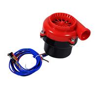 Akozon Kit Simulatore Elettronico del Suono della Valvola Blow Off | Plastica ABS, Compatibilità Universale con Parti Auto, Cablaggio Interruttore Pedale, Rosso e Nero, Staffa di Montaggio