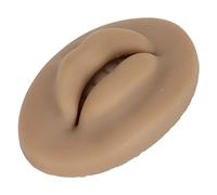 Akozon Labbra in Silicone 3D per l'addestramento Al Microblading - Labbra Finte Morbide e Realistiche per la Pratica del Tatuaggio, Strumento per Ricamatori con Design a Forma di Dente (BROWN)