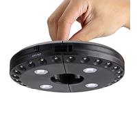 Akozon Lampada a LED per, Ombrello da esterno Pole 28 Light Garden Yard Ombrellone illuminazione sotto Patio Lawn Campeggio Night Lamp (Nero) Tenda senza fili esterna (Batteria non inclusa)(nero)
