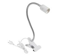 Akozon Lampada a Morsetto, 2 Tipi Regolabile Lettura LED E27 Supporto per Tattoo Light 360 Gradi Twisted Lampada Tavolo EU Spina 110 - 240V Lder con Clip Scrivania