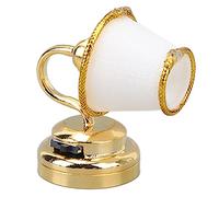 Akozon Lampada da Parete per Casa delle Bambole in Miniatura - Applique a LED in Metallo Squisito per la Decorazione della Casa delle Bambole in Scala 1/12, Offre un Look Vintage
