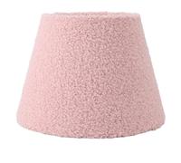 Akozon Lampada Tavolo Affusolato in Tessuto Peluche per Lampadine E27/E14 - Design Squisito Semplice per Decorazioni per la Casa e l'ospitalità (PINK)