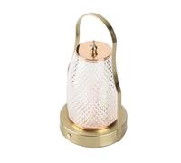 Akozon Lanterna a Corda - Lampada da Tavolo a LED retrò a 3 Colori con Manico con Oscuramento, Ricaricabile, Ricaricabile per Campeggio, Feste e Decorazioni per la Camera da Letto