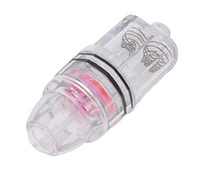 Akozon Luce da Pesca a Goccia Profonda 300m Luce Subacquea a LED per la Pesca d'Acqua Dolce in Mare con Esca per Pesci Alimentata a Batteria in Plastica Trasparente AA (Rosso)