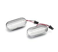 Akozon Luce di posizione laterale 1 coppia DC12V 18 LED 3200K Luce lampeggiante sequenziale adatta per Focus MK2 2004.11-2007.03 Fusion(DC12V)