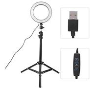 Akozon Luce LED per Selfie con Treppiede Porta Telefono - Lampada USB Dimmerabile da 20 Cm Streaming Live, Trucco e Fotografia - Cellulari e Accessori/Accessori/per Foto e Video