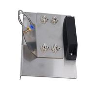 Akozon Meno Supporto per Smerigliatrice Angolare in Acciaio per Taglio Smussato di Piastrelle a 45 Dee - Staffa Regolabile per Tagli di Piastrelle di Precisione