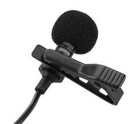 Akozon Microfono Lavalier Portatile con Clamp/Holder e Jack da 3,5 Mm per Dispositivi, Dispositivi e PC, Ideale per la Registrazione Video e la Comunicazione a Mani Libere