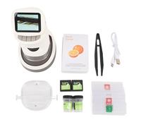 Akozon Microscopio Portatile con Schermo a Colori HD da 2 Pollici, Ingrandimento 100x-1000x, Illuminato a LED, Include Kit di Diapositiva per Bambini e Adulti, Osservazione della