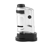 Akozon Mini Cannocchiale Tascabile Illuminato a Led con Zoom 20X 40X con Base Portatile Illuminata per Professionisti Hobbisti