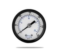 Akozon Mini manometro, Mini Dial Air Vacuum, misuratore di pressione per carburante, aria, olio, liquido, acqua, 0-20 bar, 0-300 psi 1/8 filettatura "BSPT