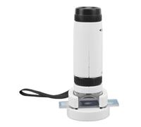 Akozon Mini Microscopio Tascabile 2211 da 60X a 120X con Luce LED - Microscopio Portatile Compatto per Osservazioni Ravvicinate, Ideale per Hobby e Istruzione