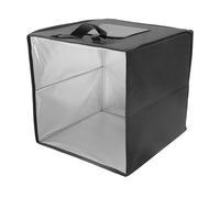 Akozon Mini Scatola Luminosa per Studio Fotografico da 30 Cm - Tenda da Tiro a LED Portatile con 6 Sfondi Colorati