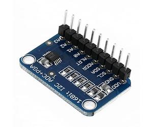 Akozon Modulo Adc I2C a 16 Bit Scheda Convertitore Analogico-digitale con Amplificatore di Guadagno Programmabile per Microcontrollori Scheda di Sviluppo a 4 Ad Alta 860 Sps