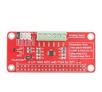 Akozon Modulo di Scheda di Sviluppo ADC 16 Bit a 4 Canali Modulo Convertitore Analogico-digitale Amplificatore a Guadagno Programmabile per 3/2 / B +