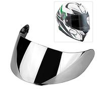Akozon Moto Scudo Casco Lente Visiera Scudo Integrale Protezione Antivento per Moto Visiera per Casco Visiera Fit per AGV K1 K3 SV K5 K5-S Casco Lente Visiera per la Casa(d'Argento)