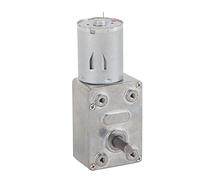 Akozon - Motoriduttore per motoriduttore, 12 V, reversibile, ad alta vite senza fine, CC 12 V, riduttore, CW/CCW (62 giri/min)