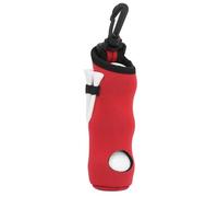 Akozon Neoprene & Tee Holder Pouch con 3 Palline (rosso) | Borsa da trasporto portatile verde, include 3 magliette, spazio per accessori, adatta per uomini e donne