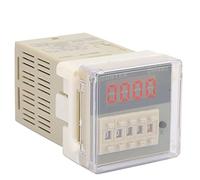 Akozon O111ROM DH48J Relè Contatore Elettronico Digitale a 8 Pin LCD 8A con Timer di Ritardo 0-999900 - Soluzioni di Conteggio Versatili per l'automazione (24VAC/DC)