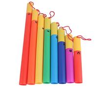 Akozon Orff Sound Tube Kit 8 Pezzi Strumento Musicale per Bambini Strumento a Percussione in Plastica per l'educazione Musicale, il Gioco e il Ritmo Corporeo con Tubi di Ottava Colorati