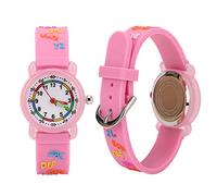 Akozon Orologio da Polso Impermeabile per Bambini con Motivo a lettere: Orologio da Polso con Riconoscimento del Tempo per Bambini per Imparare in Modo Divertente (Polvere di guscio di colla per
