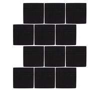 Akozon Pannelli Acustici 12 Pacchi Nero Auto Adesivi Polyestro Fibra Insonoribile per Studi e Uso Domestico