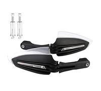 Akozon Paramani per Moto Universale per 7/8" Indicatore di direzione a LED DRL Maniglia Brush Bar Protezione per Le Mani (Nero)