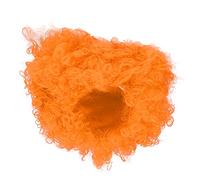 Akozon Parrucca da Clown Africano Riccio del Circo Arcobaleno Colorato per Adulti per Feste in Costume di Halloween, Accessorio per Costumi Colorati (ORANGE)