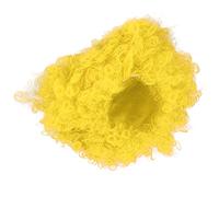 Akozon Parrucca da Clown Africano Riccio del Circo Arcobaleno Colorato per Adulti per Feste in Costume di Halloween, Accessorio per Costumi Colorati (YELLOW)