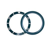 Akozon Parte di Ricambio per Orologio con Inserto per Lunetta in Ceramica Dorata Premium da 38 Mm per uno Stile Migliorato