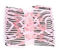 Akozon Perline per Capelli Magiche Facili da Donna per Ragazze Slide Elastico Pettine Clamp/Holder Forcina Versatile con Parole Blackkey Accessorio Estensibile per Ragazza Caratteristiche Realizzato