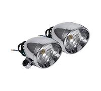 Akozon Phare Additionnel Moto Custom Faro Moto Clasica Faretti Aggiuntivi Moto Custom Feu Additionnel Moto Led + 2Pcs Moto Fari Moto Proiettile Fendinebbia Per