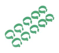 Akozon Piedini di Pollame 100 Pezzi Tipo Aperto Fibbia Pollo Anatra Oca Piede 18Mm Materiale Pp Verde per L'identificazione E La Marcatura Dell'allevamento (Green #14)