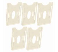 Akozon Porta Carte IC per Parabrezza Custodia per Carte in Plastica ABS 85 Mm X 54 Mm con Design con Fibbia di Sicurezza per la Gestione del Personale della comunità del Veicolo (con adesivo)