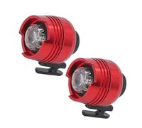 Akozon Proiettore in Lega Decorativa in Alluminio Decorativo per le Scarpe Zoccoli 2 Pezzi per visibilità Notturna Maggiore visibilità Notturna (rosso)