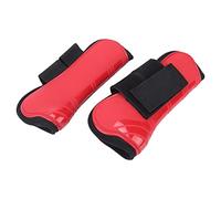 Akozon Protezioni per Le Gambe Protezioni per i Nodini da Equitazione Stivale per Tendini in PU - Supporta Il Salto e Il Trail Riding (Un Paio di Zampe Anteriori di Media grandezza)