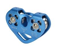 Akozon Puleggia con Zipline a Doppia Arrampicata - Corda da Trasporto Aereo a Forma di Cuore con capacità di Carico 30kn per Arrampicata su Roccia, Sollevamento di Carico e Linee Zip Sceniche (BLUE)