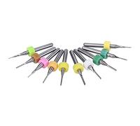 Akozon Punta Fresa Drill Milling Cutter PCB 10 pz 1/8" Gambo Frizione con Rivestimento in Acciaio al Carburo Cementato Fresa Fine Incisione Bit Fresa Frese Rotative CNC 0,5~1,4mm