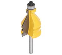 Akozon Punta per Fresa con Gambo 1/4 di Pollice per Stampaggio di Cornici - Fresa di Precisione per la Lavorazione del Legno CNC