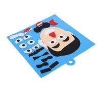 Akozon Puzzle con Espressioni Facciali per Bambini Kit di Adesivi in Feltro con Molteplici Combinazioni di Emozioni, attività Genitore-Figlio Fai-da-Te, Giocattolo Educativo per Lo Sviluppo delle
