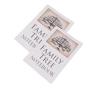 Akozon Quaderno per Albero Genealogico da 2 Pezzi - Quaderno per Albero Genealogico da 16 Pagine su Entrambi i Lati - di Storia Familiare per la Genealogia - di Lavoro per Preservare i Ricordi