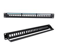 Akozon Rack per Cavi CAT6 con Pannello Patch Dati Ad Alta 24 porte: Gestisci il Cablaggio CAT6 in Modo Efficace