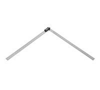 Akozon Righello Angolare Digitale con Display LCD, Goniometro in Acciaio Inossidabile per la Lavorazione del Legno - Strumento di Misurazione 500 Mm