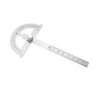 Akozon Righello per goniometro 0-180 gradi goniometro in acciaio inossidabile angolo cercatore angolo calibro 15 cm righello(120 * 150mm)