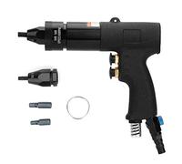 Akozon Rivettatrice pneumatica per pistola a rivetti, rivettatrice pneumatica ad aria con mandrino a dado e 1/4" Raccordo di ingresso per alluminio, ferro, fogli di acciaio inossidabile(M6/M8,