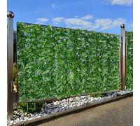 Akozon Rotolo di Screening delle Foglie Artificiali - Muro di Copertura Resistente alla Dissolvenza per Giardino, Balcone e Decorazioni per la Privacy Interna (D)